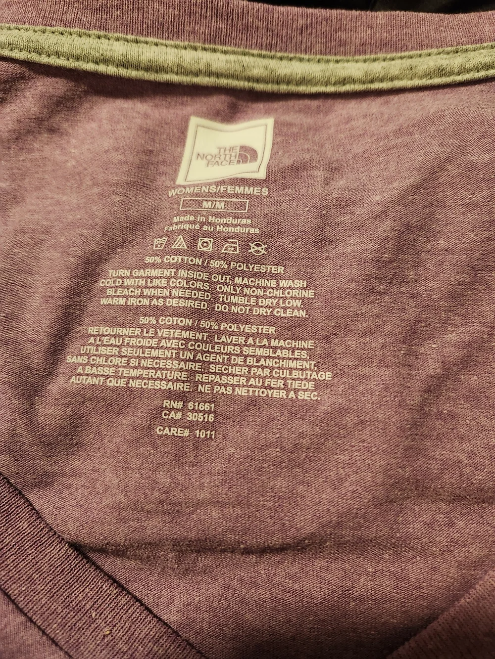 The North Face Lavender V-Neck Logo Tee - Picture 3 of 3